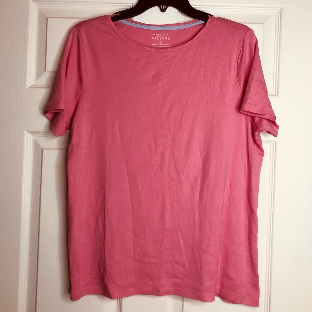 Talbots Rose Pink Short-Sleeve Crewneck Tee
